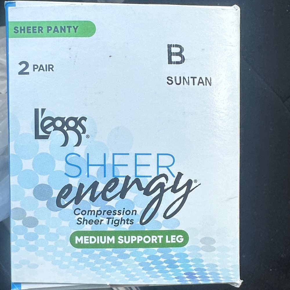 L'eggs Sheer Energy Compression Tights Medium Support (2pk)
